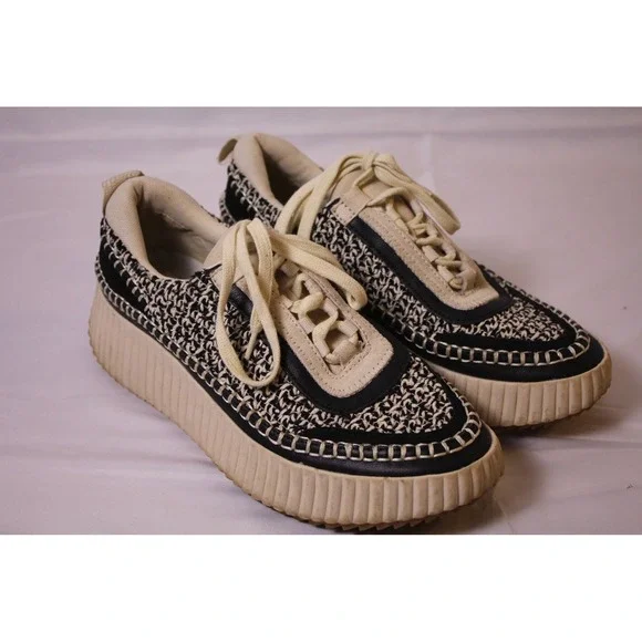 Dolce Vita Women 8.5 Black Beige Casual Sneaker‎ Shoe