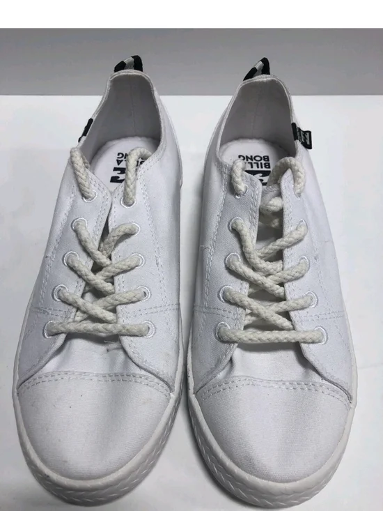 Billabong Women's Low-Top Canvas Sneakers in White Size 10