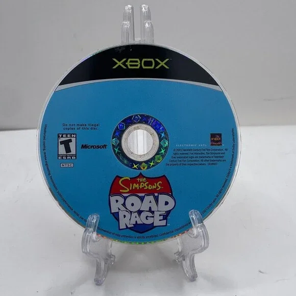 The Simpsons Road Rage (Microsoft Xbox, 2001) Video Game Disc Only