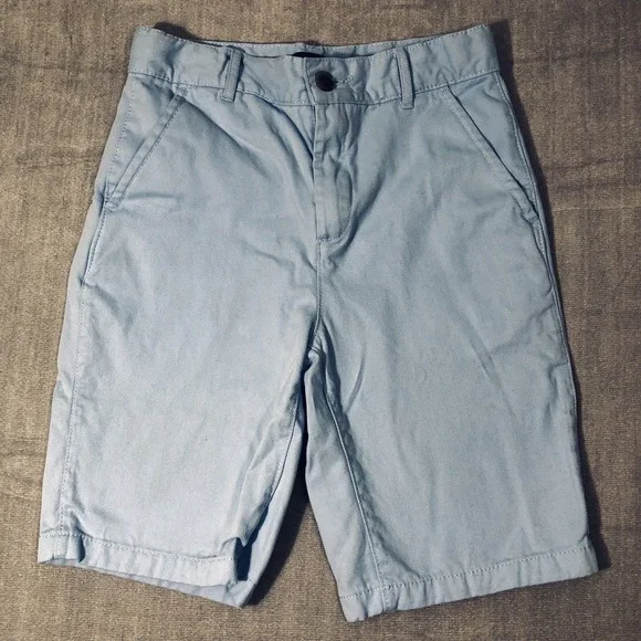 Children's‎ Place Shorts Boys 10 Light Blue Chino Bermuda Kids Adjustable Waist