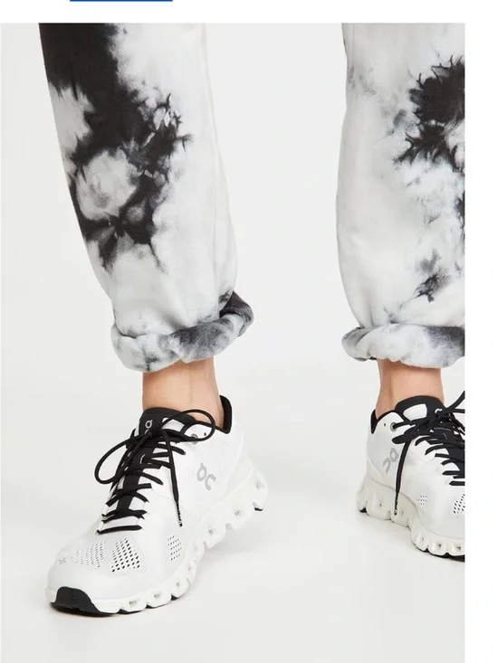 ON CLOUD X MILK White and Black Cloud Sneakers