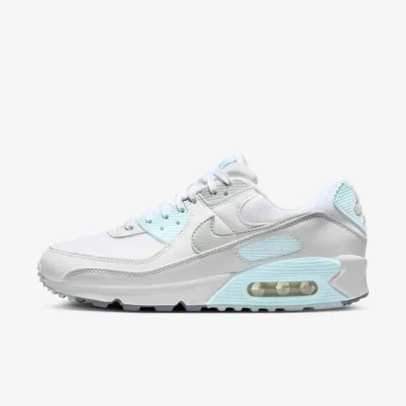 [NEW] Women's Nike Air Max 90 Shoes White DH8010-104‎