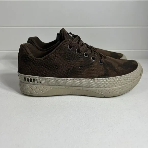 Nobull Women’s Shoes Size 8 Men’s 6.5 Grizzly Camo Brown Canvas Weightlifting