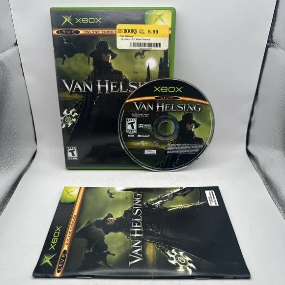 Van Helsing Microsoft Xbox Complete CIB w Manual