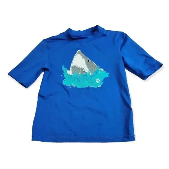 Cat & Jack shark rashguard XS4/5