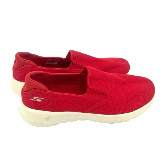 Skechers GOwalk Max Women's 9 Red Slip On Walking Shoes Comfort Sneakers