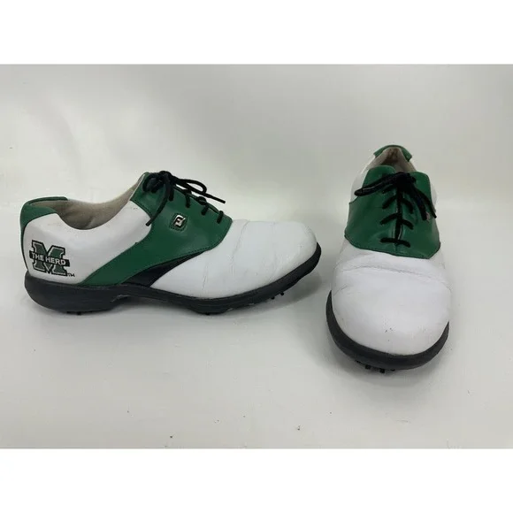 FootJoy DryJoys Women's Golf Shoes Size 8.5 Marshall University‎ NCAA Saddle