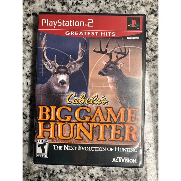 PlayStation 2 PS2 Cabelas Big Game Hunter Greatest Hits Game‎ Disc Case Manual