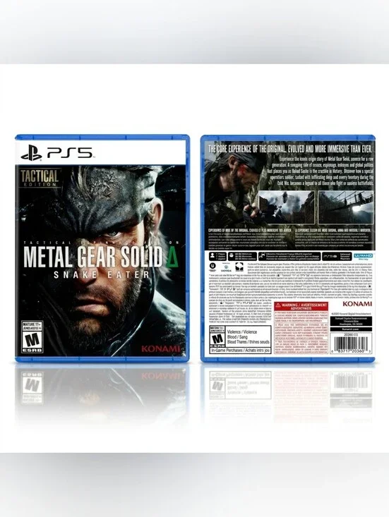 Metal Gear Solid Δ Snake Eater Tactical Edition PS5 New Sealed