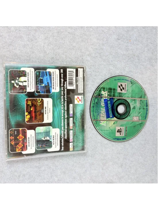 Metal Gear Solid VR Missions PS1 PlayStation 1 Black Label Konami No Manual