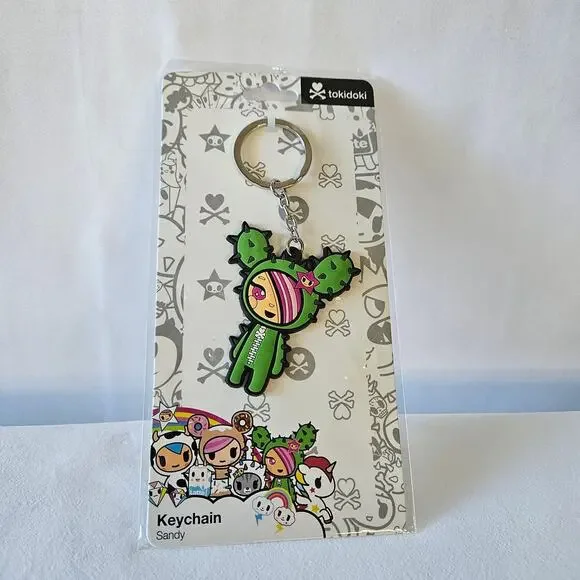 Tokidoki Sandy Cactus Girl Keychain