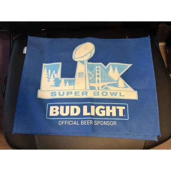 2 Super Bowl LX rally towel Bud Light‎ Super Bowl Hand Towels