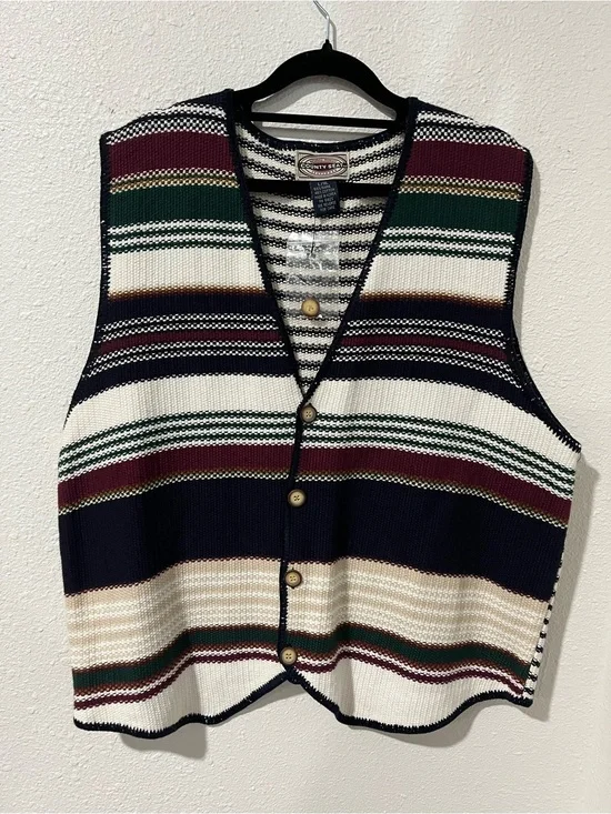 Countryseat Knit Sweater Vest Size Large/XL