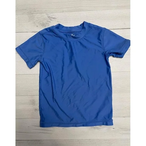 Primary kids short‎ sleeve rash guard blue 2/3