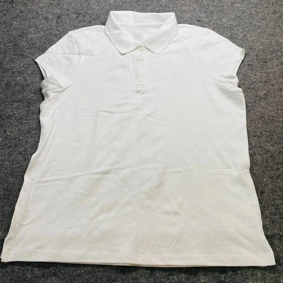 Childrens Place Girls School Uniform Polo White Size XXXL 18 Plus