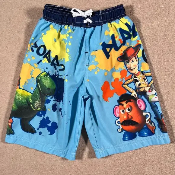 Vintage Y2K Boys Toy Story 3 Swim Trunks w Liner Size 4/5
