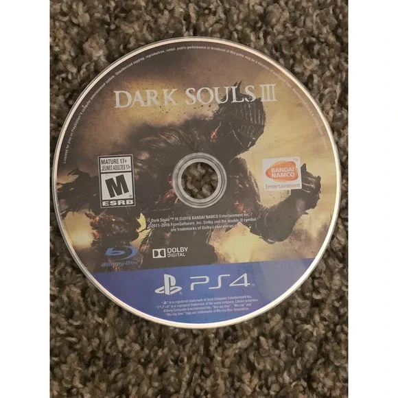 Dark Souls III Sony PlayStation 4 PS4 Bandai Namco Action RPG Disc Only