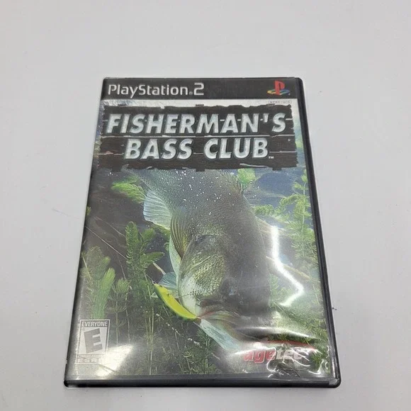 Fishermans Bass Club‎ Sony PlayStation 2 PS2 Blue Bottom Disc CIB Complete