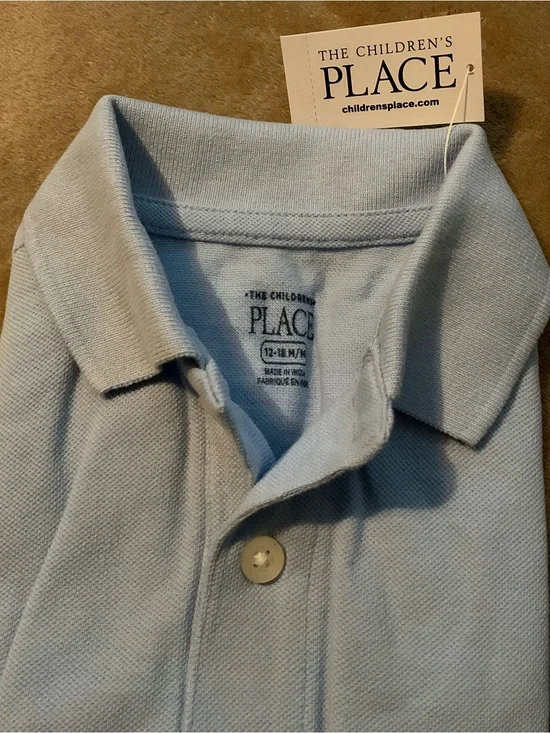 The Children's Place Classic Light Blue Boys Polo Shirt 👕🆕