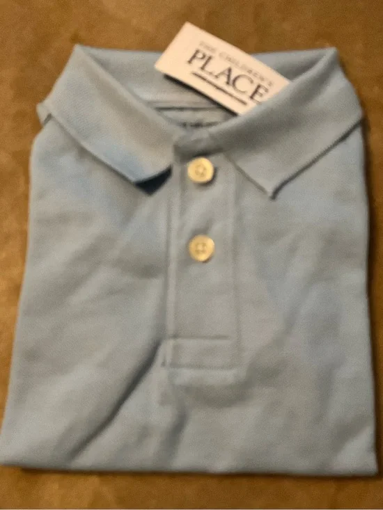 The Children's Place Lightweight Light Blue Polo Shirt 👕🆒🆕
