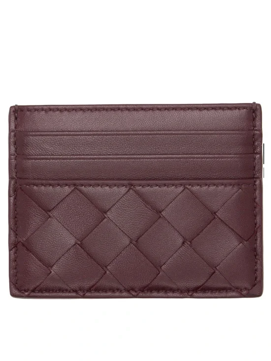 Intrecciato Leather Cardholder