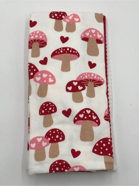 BN CASABA 3Pack Of Mushroom Heart Print Hand Towel