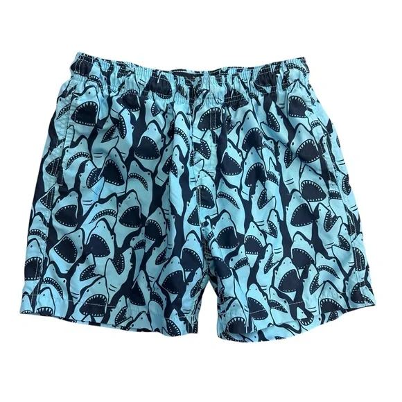 Trunks Surf‎ & Swim Co Swim Shorts Blue Sharks Youth Size XL