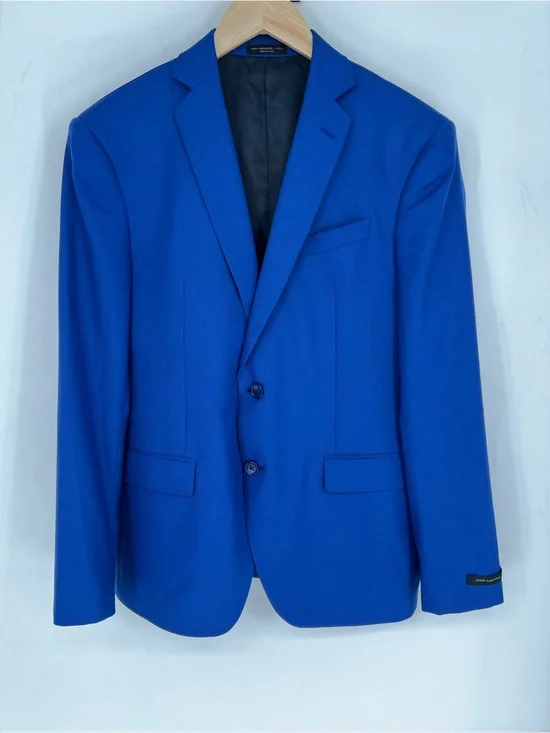 John Varvatos‎ 100% Wool Bold Royal Blue Two-Button Sport Coat Blazer