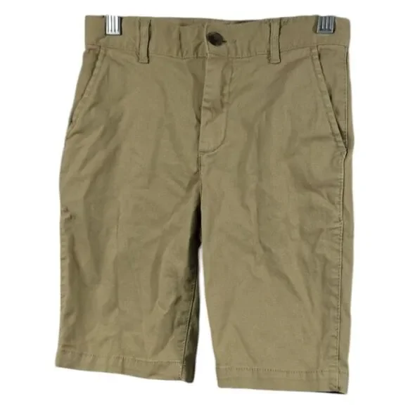 Children's Place Khaki Uniform Shorts Boys 8 Adjustable Waist Chino School wear