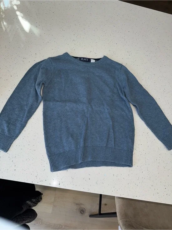 The Children's Place Boys' Blue Crewneck Sweater