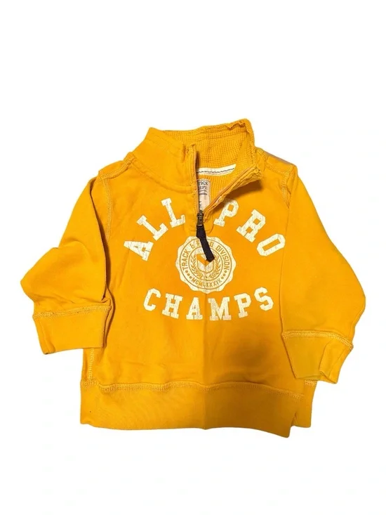Children’s Place Yellow Graphic Kids Half-Zip Sweatshirt-NWOT Size 3/3T