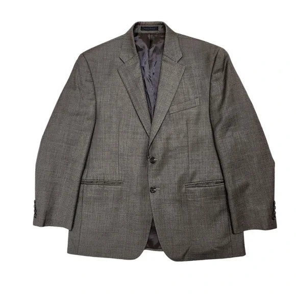 Chaps Ralph Lauren Men's 42R Blazer 100% Wool 2 Button Brown Sport Coat Jacket