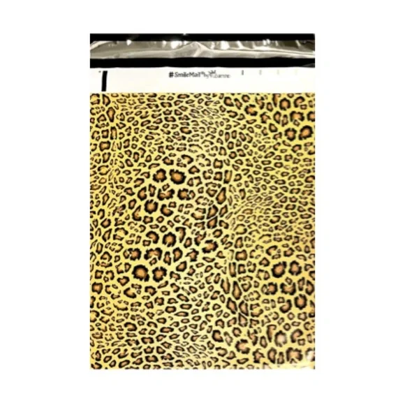 25 Leopard Print Poly Mailers 6x9 Self-Sealing Shipping Bags