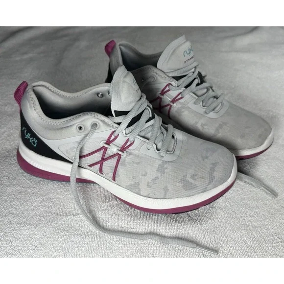 Ryka Dynamic Pro Women's Sneakers Size 5 Arctic Blue Camo‎ Lightweight Walking