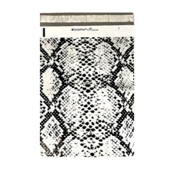50 Snakeskin Print Poly Mailers 6x9 Self-Sealing Shipping Bags