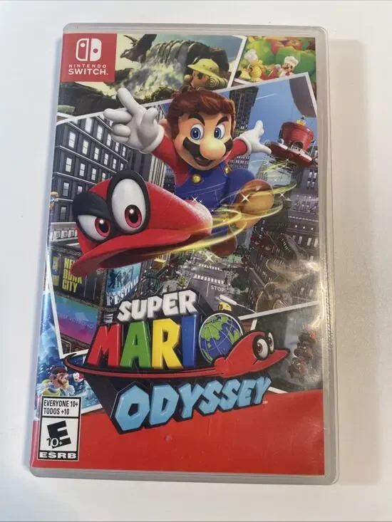 Super Mario Odyssey, Nintendo Switch Replacement Case ONLY No Game Cartridge