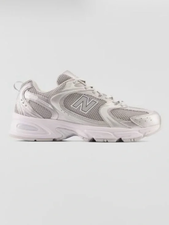 New Balance Women's Grey and Silver Metallic
