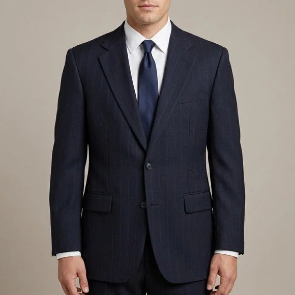 Stafford Blazer Jacket Mens‎ 40R Navy Blue USA Made Suit Separates EUC