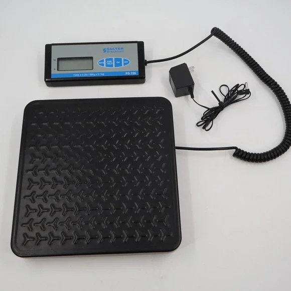 Salter Brecknell PS 150 Digital Shipping Scale 150lb Capacity Black Blue Gray