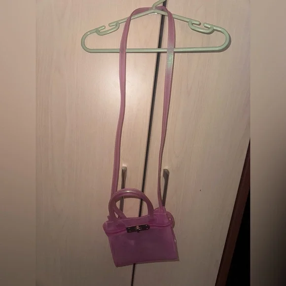 The Children’s Place Girls Pink Clear Mini Crossbody Bag Purse OS