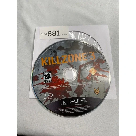 Sony Killzone 3 PS3 PlayStation 3 Video Game Disc Only