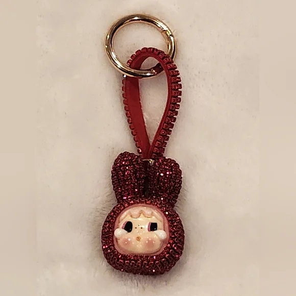 Crybaby Cute Red Bling Keychain Bag Charm