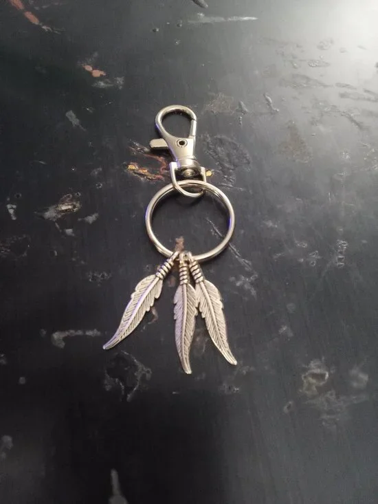 Feather Keychain Bag Charm