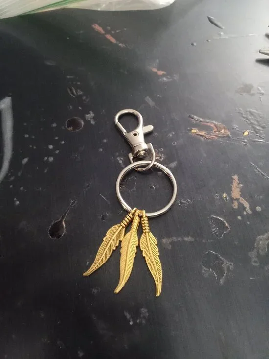 Feather Keychain Bag Charm