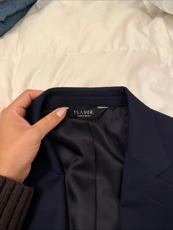 Jos. A. Bank Navy Blazer with Gold Buttons