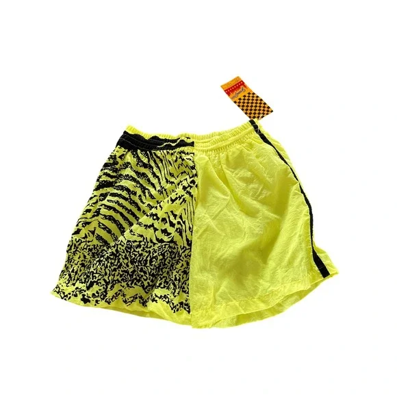 Vintage NWT Grand Prix Neon Surf Shorts Youth Boy 14 Nylon Swim‎ Trunks Beach