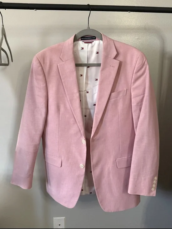 Tommy Hilfiger Light Pink Men's Sport Coat Blazer