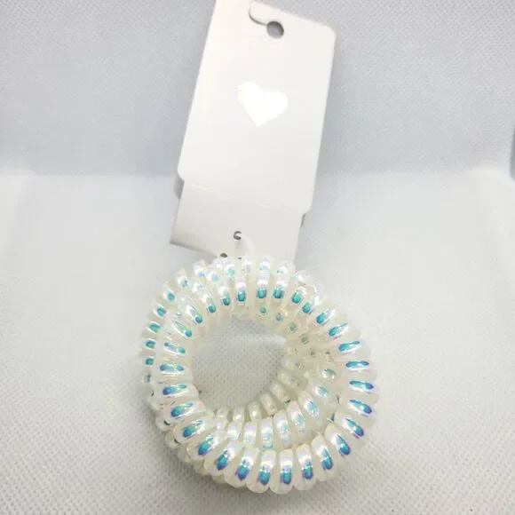 NWT The Children's Place 4 White Iridescent Hair