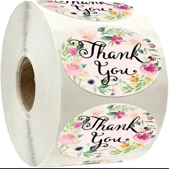 500 pc thank you stickers‎