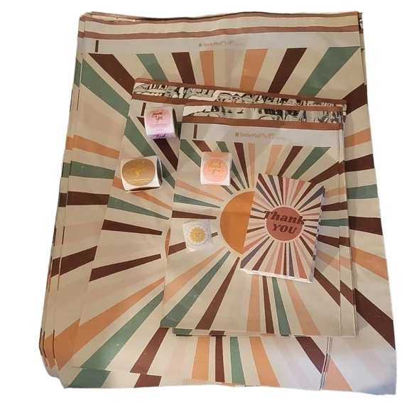 30PK of BOHO ☀️SUN☀️PRINT POLY MAILERS🌅